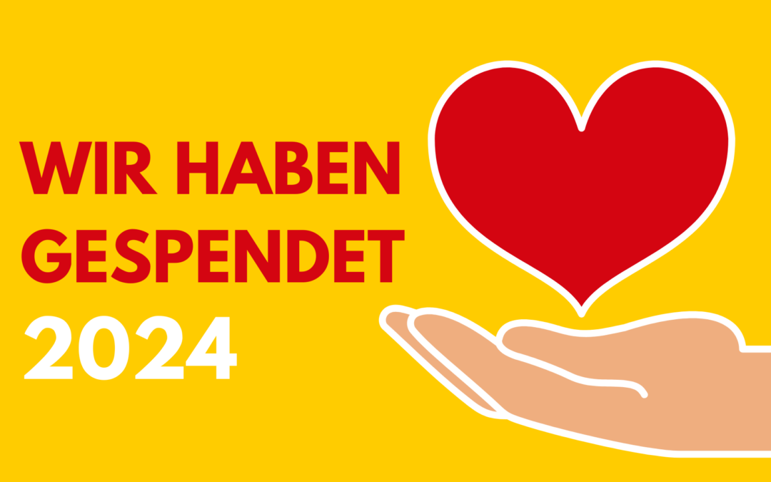 Wir haben gespendet!