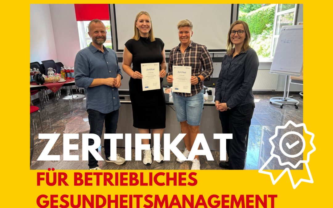 Zertifikat – Betriebliches Gesundheitsmanagement (BGM)